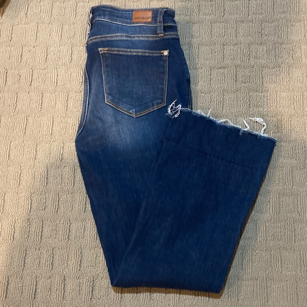 Judy Blue Jeans Dark Blue Straight Leg Women's Jeans